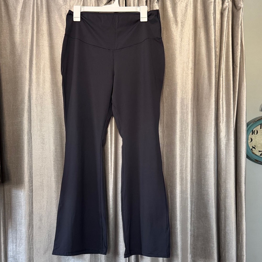 Dark Gray Flare Workout Pants for Women